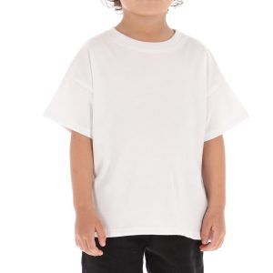 T SHIRT NIÑO(A) OVERSIZE Cuello Redondo 100% Algodón Peinado Premium